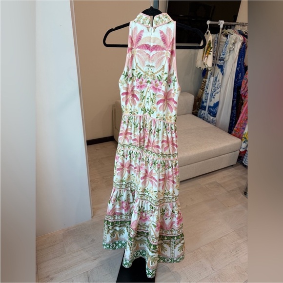 Farm Rio: Off-White Palm Dream Euroflax Maxi Dress - Picture 5 of 11